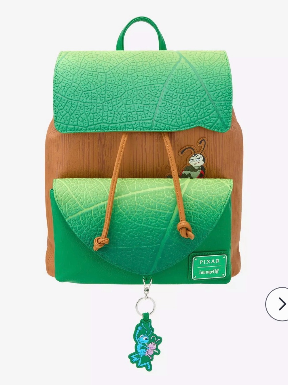 Loungefly Disney Pixar A Bug's Life Leaf Mini Backpack